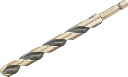 DeWalt HSS-G Metall-Spiralbohrer mit Sechskant in Gold und Silber, Durchmesser: 10 mm - Bild 1