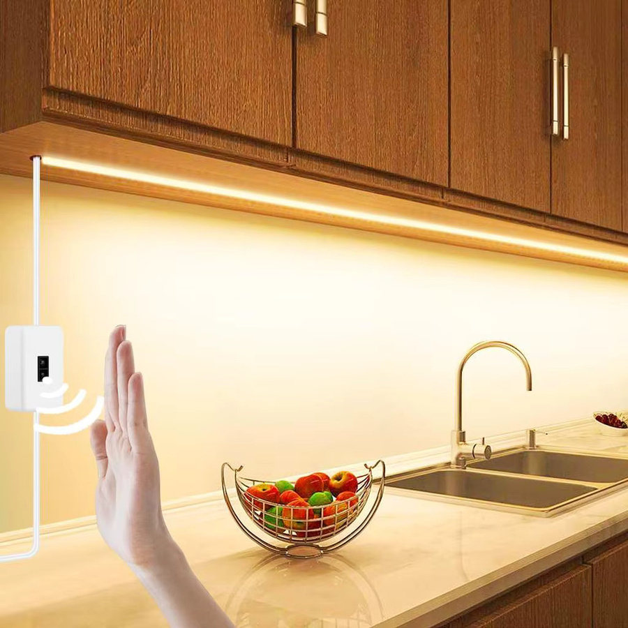 Acosh Neon COB LED-Streifen mit Handsensor, USB-betrieben, weißes Silikon-Band, flexibel und zuschneidbar für Unterbauleuchten und Möbel - Bild 5