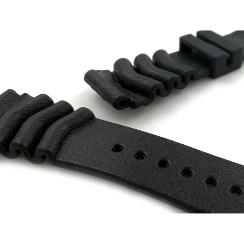 JBAILI Uhrenarmband Kautschuk, Schwarz, Unisex, 20mm/22mm - Bild 5
