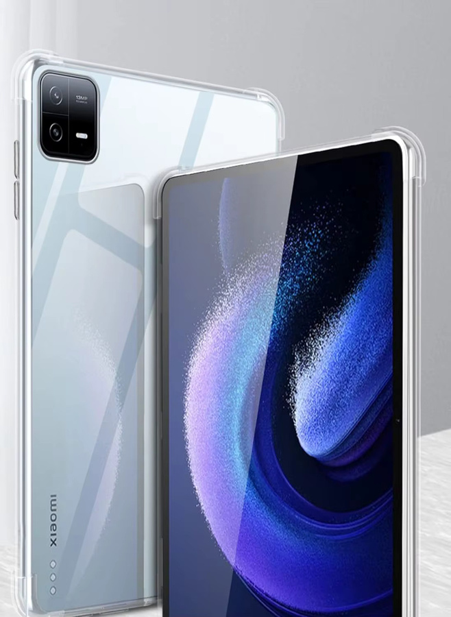 Transparente Silikon-TPU Schutzhülle mit Airbag-Stoßschutz für Xiaomi Pad 6 / 6 Pro (11 Zoll) 2023 - Bild 4