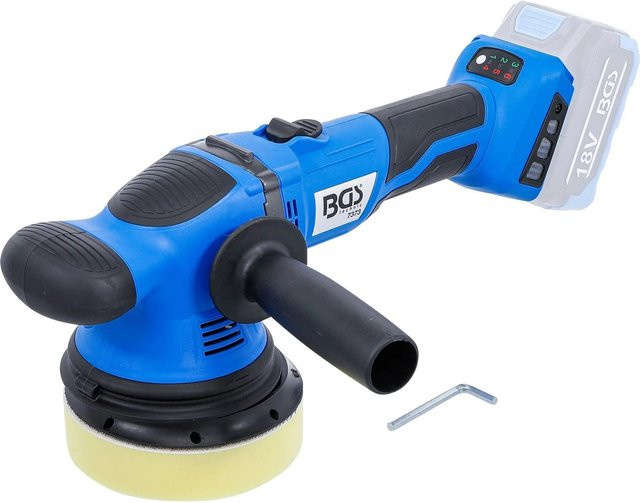 BGS Akku Exzenter Poliermaschine bürstenlos 18 V Blau Solo - Bild 1