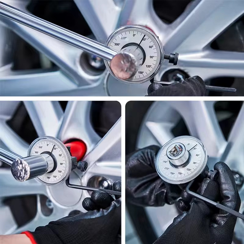 Drehmomentschlüssel mit Zifferblatt in Silber für Kfz-Service und Autoreparatur - Bild 2