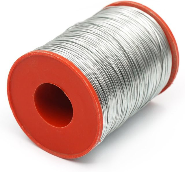 JIECARE Edelstahldraht für Bienenstockrahmen, Silber, 0,55 mm, 500 g - Bild 1