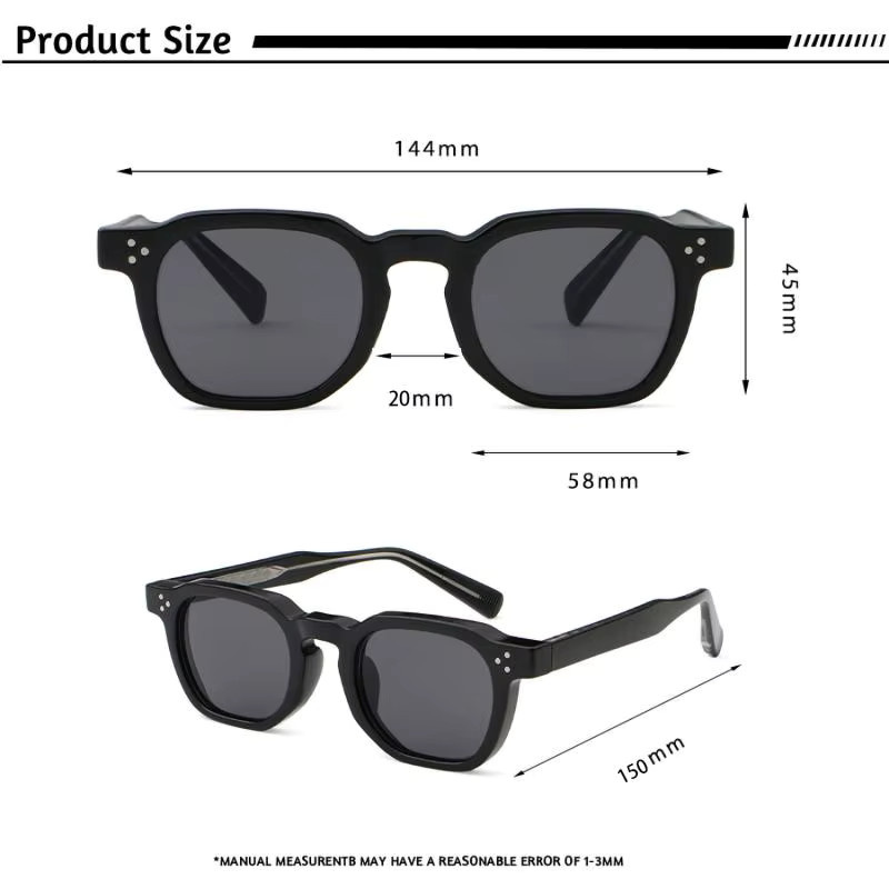 HBK Sonnenbrille Retro, Vollrand, Kunststoff, Unisex - Bild 2