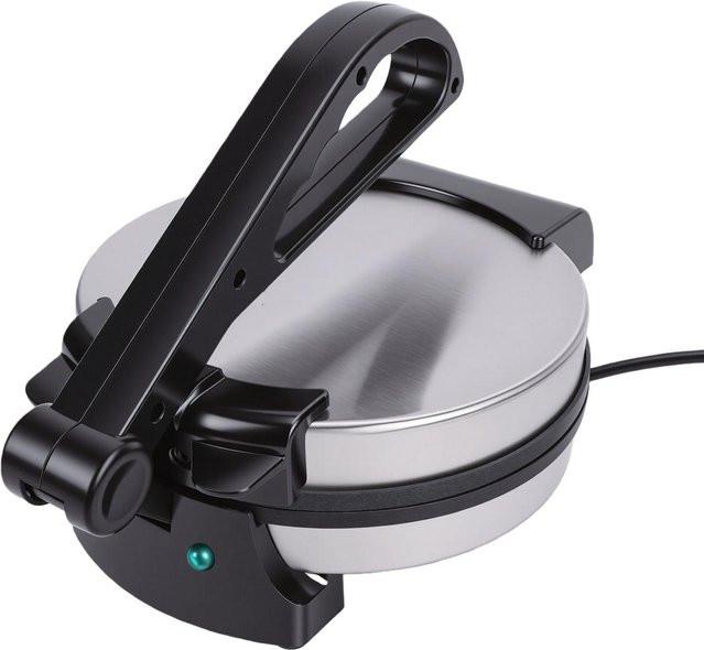 Aimo Elektrischer Tortilla-Maker aus Edelstahl in Silber mit 20,5 cm Heizfläche und automatischer Temperaturregelung - Bild 1