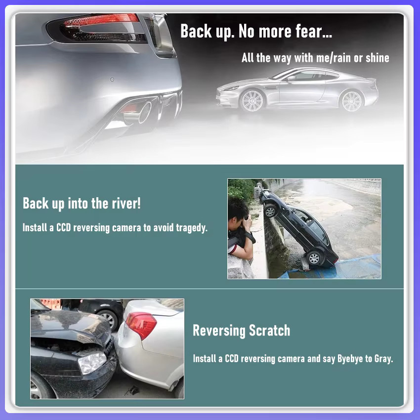 CARBAOHUI HD Rückfahrkamera in Schwarz für BMW 1er 3er E81 E87 E88 E82 E46 E90 E36 E93 E92 E91 (2006 bis 2012) - Bild 6