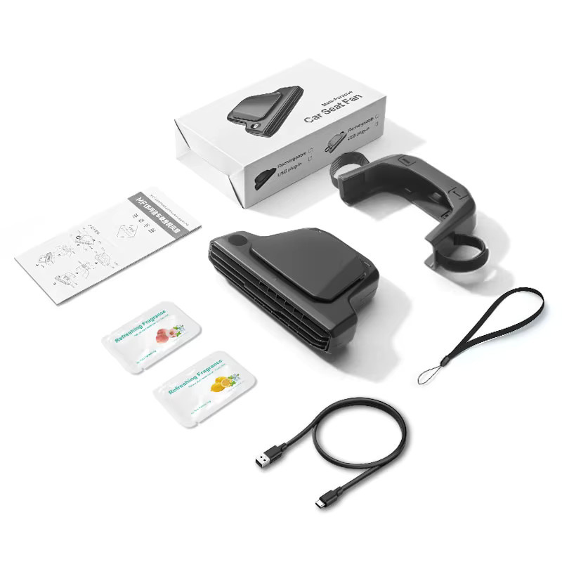 HOMEFISH MF1 Hochleistungs-Autositz-Ventilator USB-betrieben zur Belüftung der Rückenlehne in Schwarz oder Weiß - Bild 5