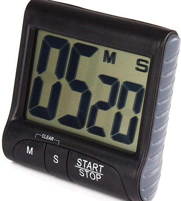 Magnetischer digitaler Küchentimer von FEB.WIND in Schwarz mit lautem Alarm für Küche, Studium und Arbeit - Bild 1