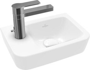Villeroy & Boch Handwaschbecken O.NOVO Compact, weiß, rechteckig, Wandmontage, Breite: 36 cm, Tiefe: 25 cm - Bild 1