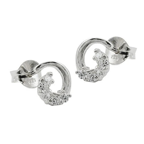 Colfem Ohrstecker 925 Silber, Zirkonia, Unisex - Bild 1