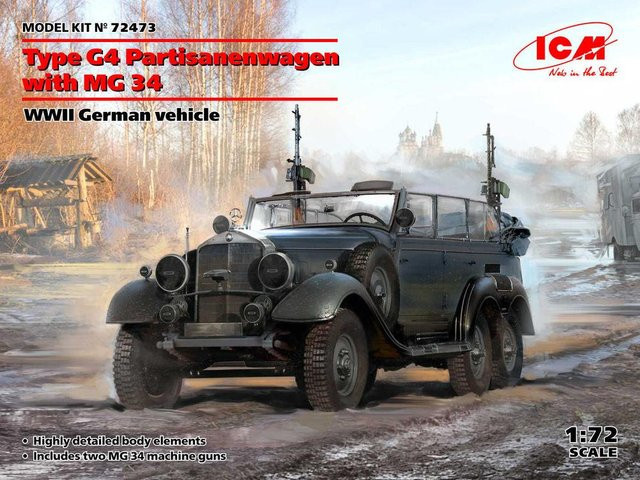 ICM Type G4 Partisanenwagen mit MG 34, WWII German vehicle, 1:72 - Bild 1
