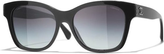 CHANEL Sonnenbrille Schmetterling, Acetat, Vollrand, Schwarz, Damen - Bild 1