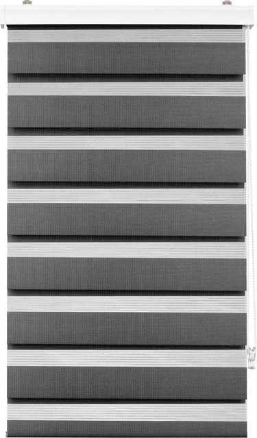 Modern Living Duorollo Thomas Tagesbett in Schwarz-Grau gestreift B/T: 90 x 160 cm - Bild 1