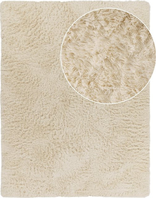 Hochflor-Teppich Silvana in Elfenbein, B/T: 80 x 150 cm - Bild 1