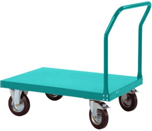 Manuflex Plattformwagen TP0161.5021 in Blau und Türkis aus Stahl - Bild 1