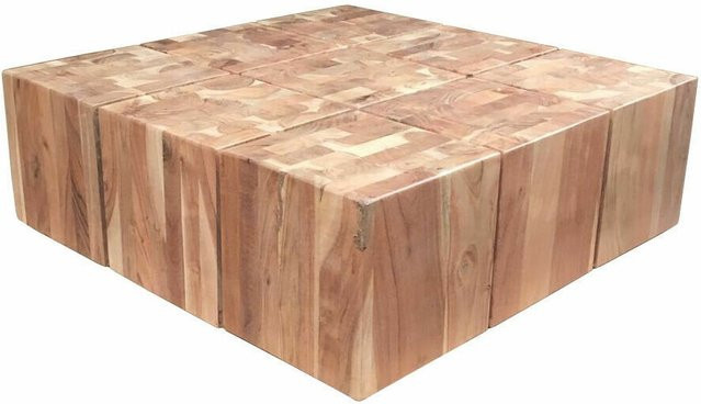 Sedex Couchtisch Surat aus Akazienholz in Braun, B/T/H: 80 x 80 x 1 cm - Bild 1