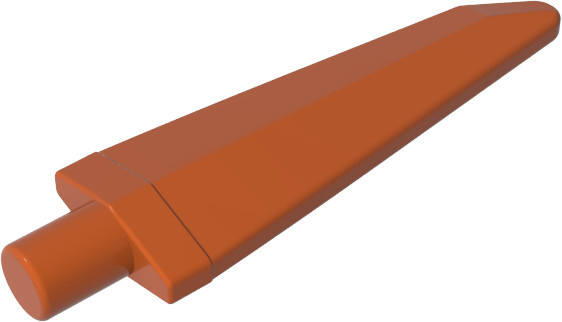Gobricks 64727 Flexible Spike-Steine, 10-teiliges Set, Orange, Zubehör - Bild 1