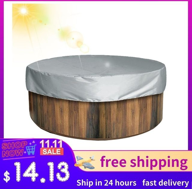 Runde Whirlpool Abdeckung UV-beständig und staubdicht für Outdoor Spa und Pool - Bild 1