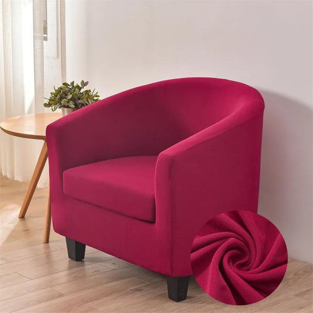 Bestbags Elastischer Sesselbezug aus Spandex in Rot mit Sitzkissenbezug - Bild 1