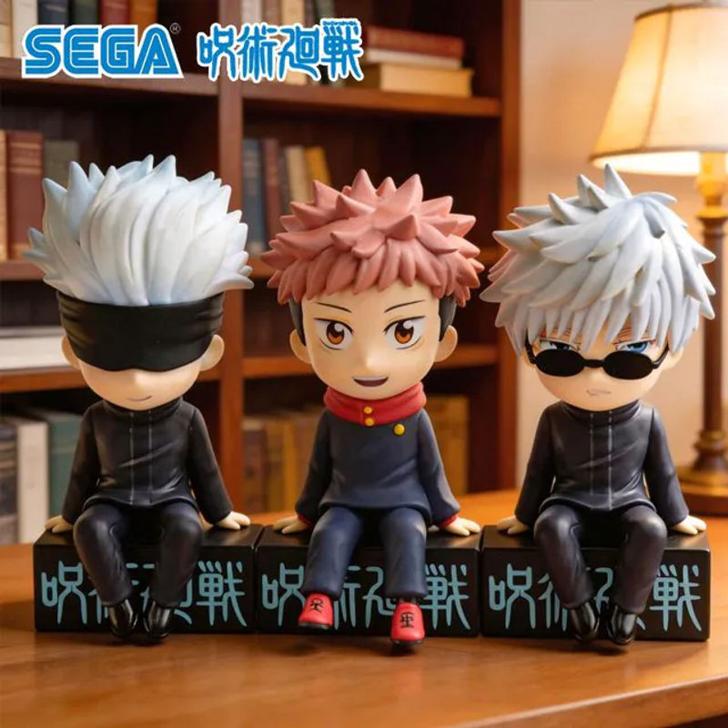 SEGA Jujutsu Kaisen Q-Version Figuren Gojo Satoru Sonnenbrillen-Version und Itadori Yuji Anime-Ornamente mehrfarbig - Bild 1