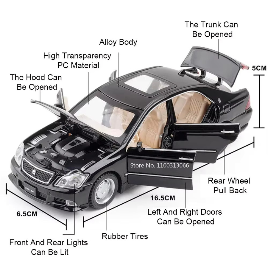 Crown Miniaturmodelle Auto, 1:32, Metall, Gummi, mit Musik - Bild 5