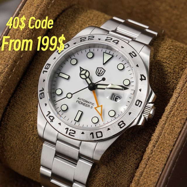 Watchdives Armbanduhr Automatik, Edelstahl, 40 mm, Herren - Bild 1
