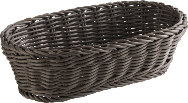 APS Korb PROFI LINE aus Polypropylen, oval, dunkelbraun, L x B x H: 28 x 16 x 8 cm - Bild 1