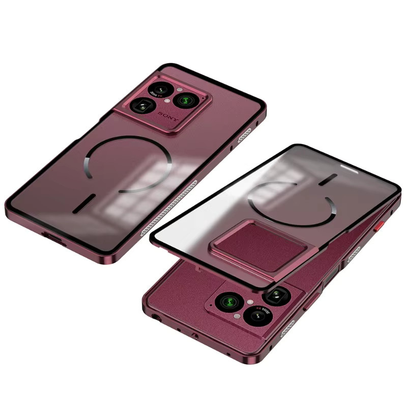 Sony Xperia 1 VIII Handyhülle aus Legierungsmetall und Acryl-Hartschale mit Objektivschutz in Gold - Bild 1