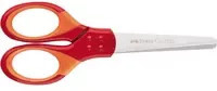Faber-Castell Schulschere GRIP gerade in Rot mit Sicherheitsspitze aus Edelstahl - Bild 1