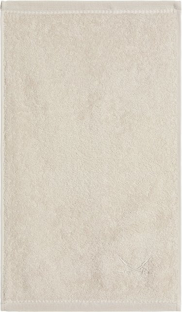 Gästetuch SANSIBAR aus Baumwolle in Sand/Beige mit Grafikmotiv - Bild 1