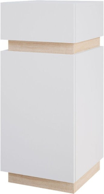 Vicco Midischrank Gloria in Weiß mit Tür und Schublade, B: 33 cm, H: 75.5 cm - Bild 1