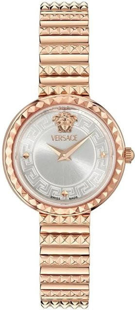 Versace Damenuhr, Quarz, Edelstahl, Silber, 28 mm, 3 ATM - Bild 1