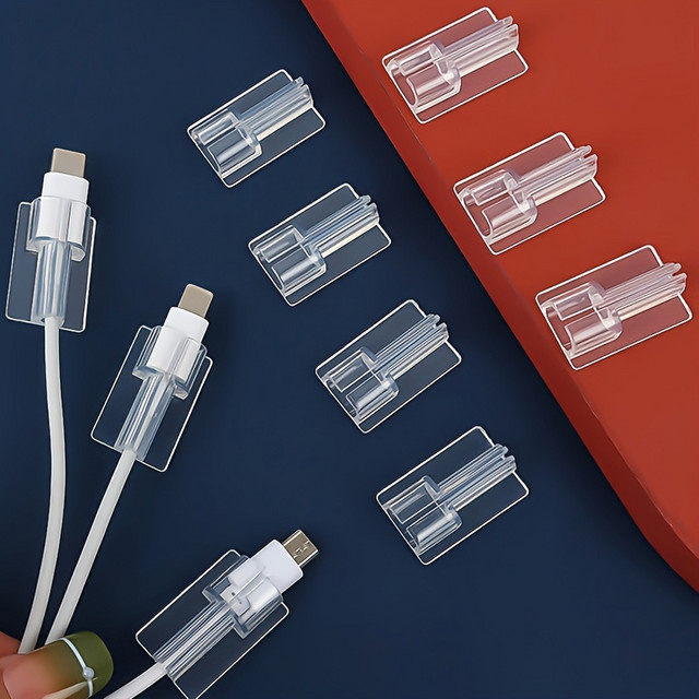 2-teiliges Set Bruchschutz-Hüllen für Apple iOS Handy-Ladekabel in Transparent - Bild 1