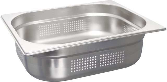 Schneider GN 1/2 Behälter aus Edelstahl gelocht, Farbe: Silber, Volumen: 5,9 l, Tiefe: 10 cm - Bild 1