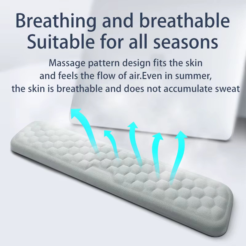 Ergonomisches Handgelenk Mauspad und Tastaturpad mit Memory Foam Unterstützung von Mrgabwte in Grau - Bild 2
