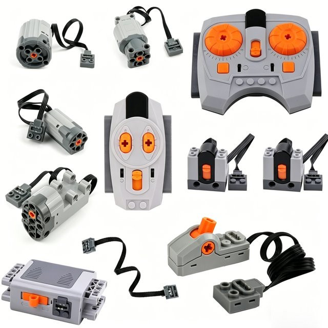 stemedu MOC Power Functions Motor Batteriekasten IR-Fernempfänger, Zubehör - Bild 1