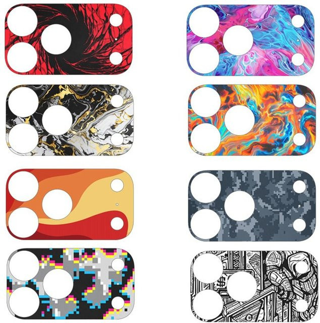 2 Stück Matte Frosted Linsenschutz Aufkleber für Apple iPhone 17 Pro Max in Multicolour - Bild 1