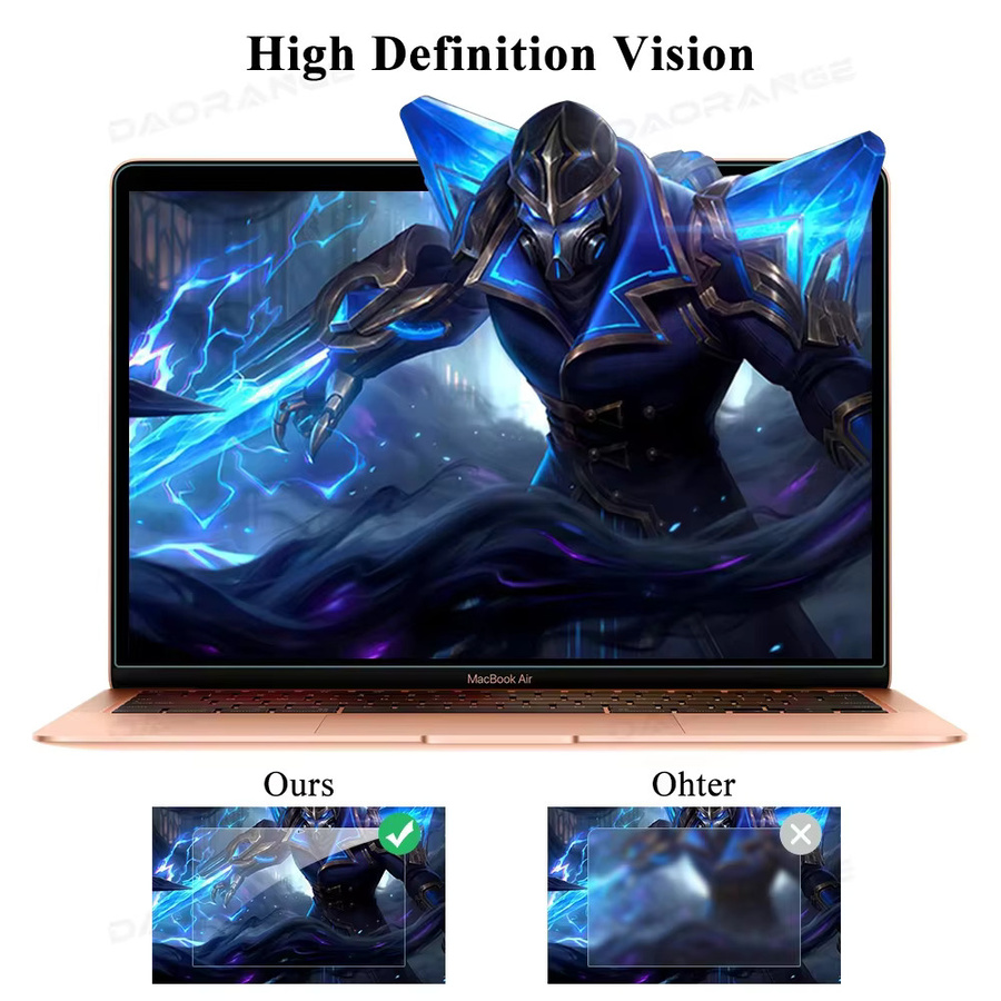 Transparente Displayschutzfolie für Apple MacBook Air und Pro, weiche Schutzfolie für 11, 13, 14, 15 und 16 Zoll Modelle mit Touch Bar und M1/M2 Chips - Bild 6