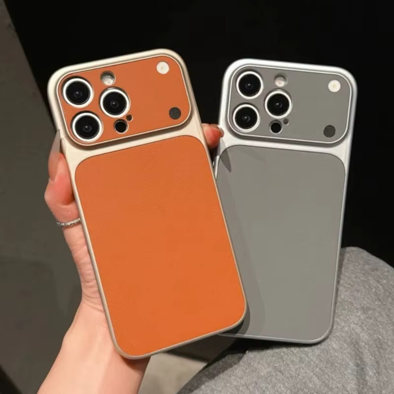 Stoßfeste Leder-Handyhülle in Pink für iPhone 11 bis iPhone 17 Pro Max Plus Air mit matter Rückseite und Bumper-Schutz - Bild 1