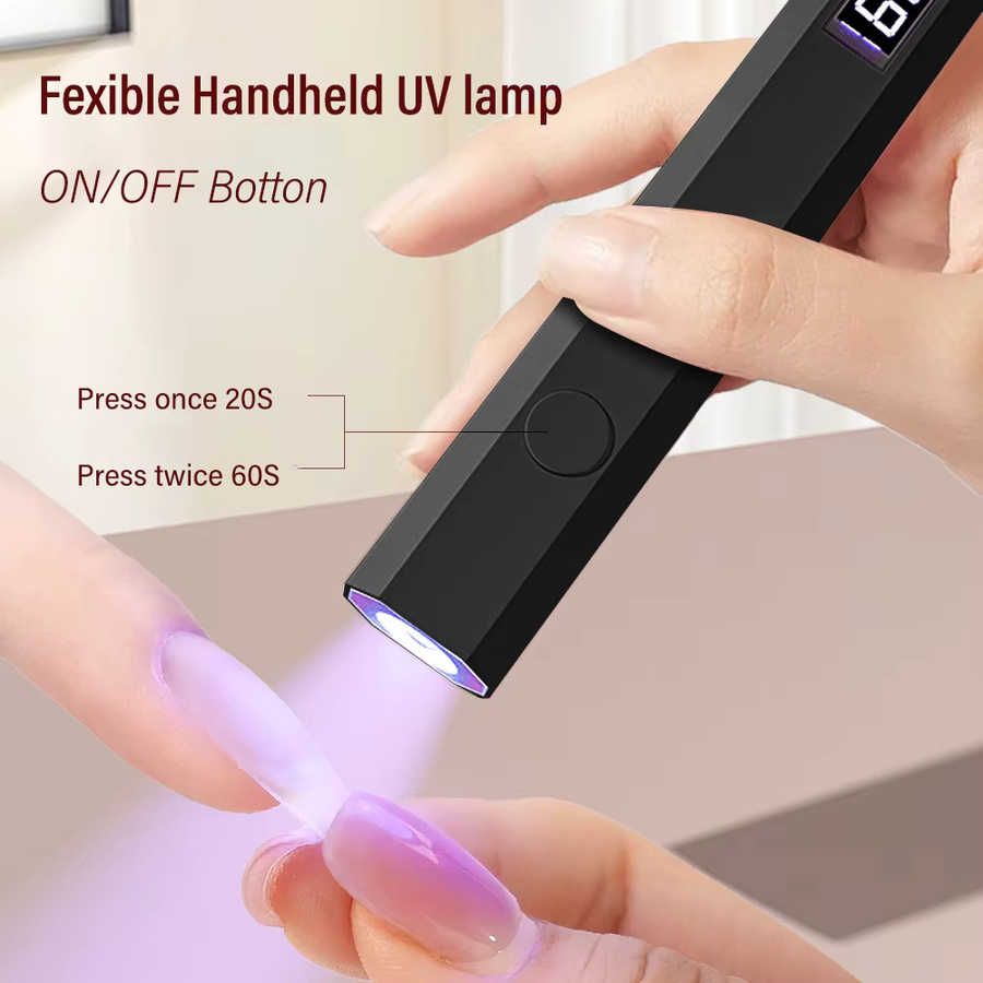 YIKOOLIN UV-LED-Nageltrockner, Mini Gel-Lack Aushärtungslampe, USB-Aufladung - Bild 3