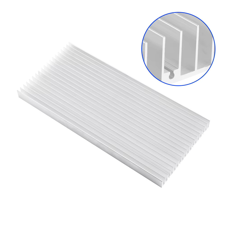 YOUTHINK Aluminium-Kühlkörper für Hochleistungs-LED-Licht, Farbe: Silber/Weiß, B/T/H: 300 x 140 x 20 mm - Bild 3