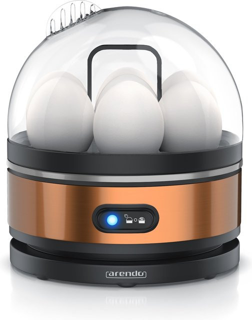 Arendo Eierkocher Sevencook aus Edelstahl in Silber für 7 Eier mit 400 Watt, 3 wählbaren Härtegraden, Warmhaltefunktion und Signalton, BPA-frei - Bild 1