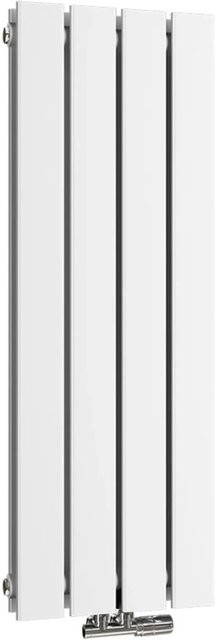 Emke Paneelheizkörper Doppellagig Vertikal Weiß B: 90 cm, H: 30 cm, 446W - Bild 1