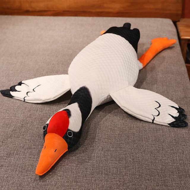 Schwan Puppe Plüschtier, große Gans, 50cm, Weiß - Bild 1