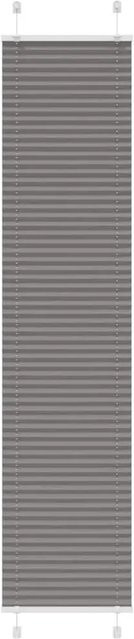 vidaXL Plissee Anthrazit semi-transparent aus Polyester, Breite: 45 cm, Höhe: 200 cm - Bild 1