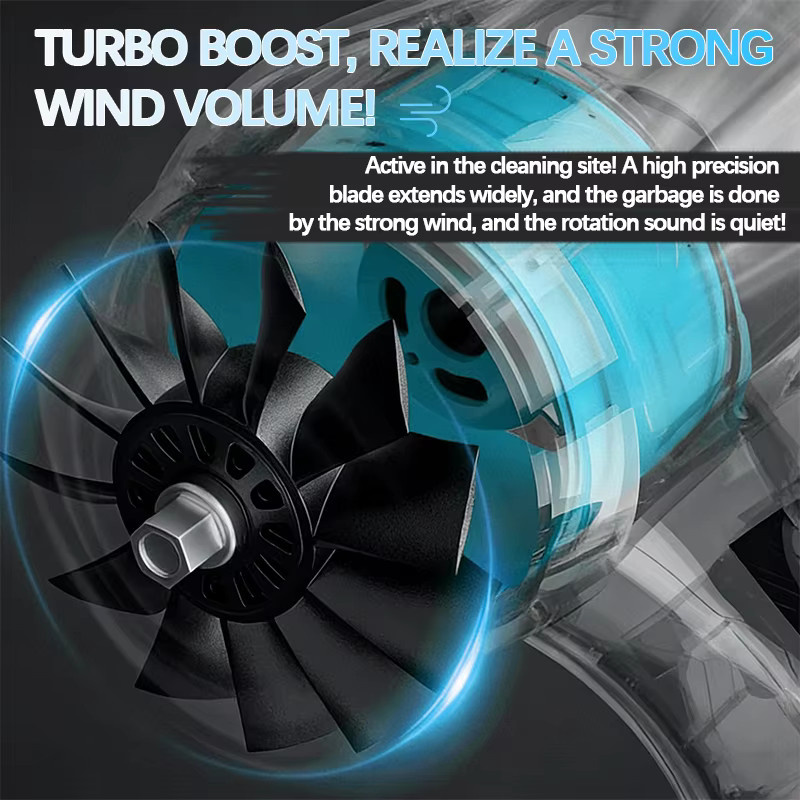 Makita Elektrischer Hand-Turbo-Jet-Ventilator als kabelloses Hochleistungs-Blasgerät für Makita 18V Akkus zur Reinigung von Staub und Laub - Bild 4
