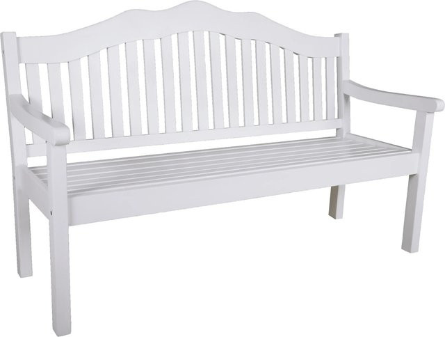 Garden Pleasure 3-Sitzer Gartenbank Austin aus weiß lackiertem Eukalyptusholz mit FSC-Zertifizierung - Bild 1