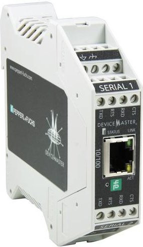 Pepperl+Fuchs 70114045 ICDM-RX/TCP-2ST/RJ45-DIN Gateway Ethernet/LAN 24 V/DC Weiß - Bild 1