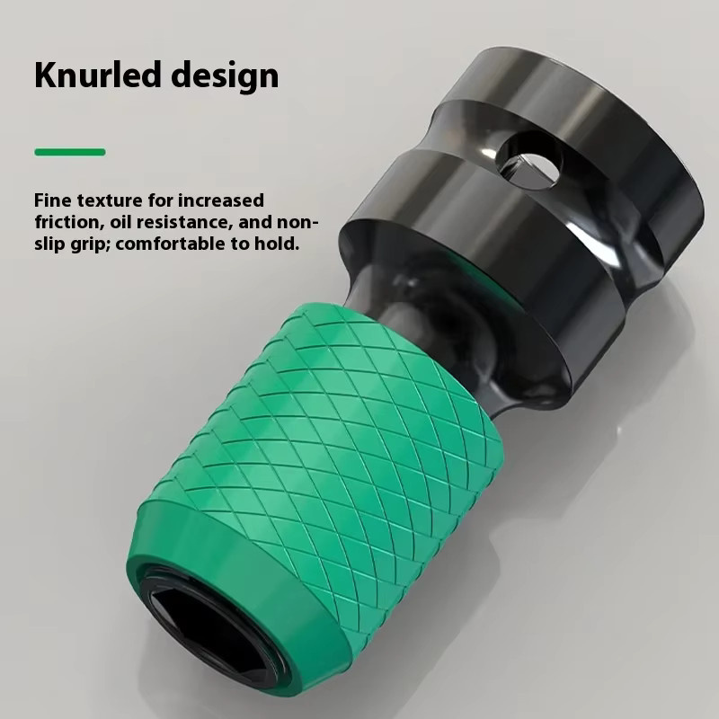 Parkside Schnellwechsel-Schlagschrauberadapter Bit-Halter mit 1/2-Zoll Vierkantantrieb und 1/4-Zoll Innengewinde in Grün - Bild 4