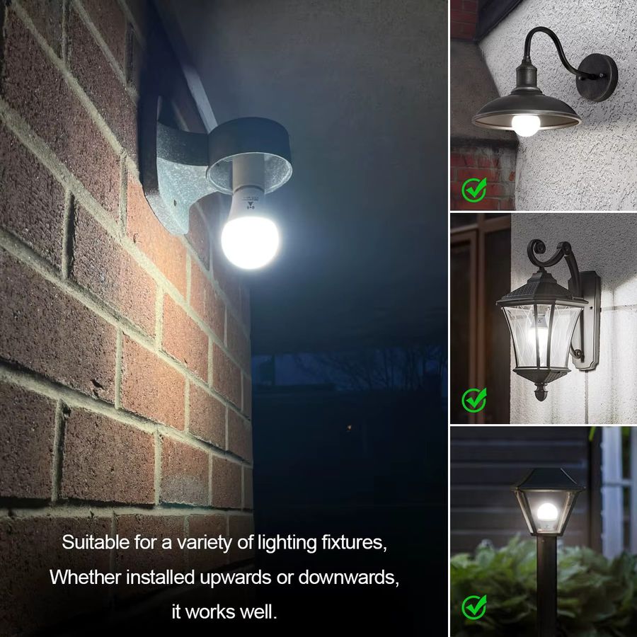 E27 LED Nachtlampe mit Wandradar-Sensor für Tür, Treppe und Terrasse, 2/4 Stück Set - Bild 2